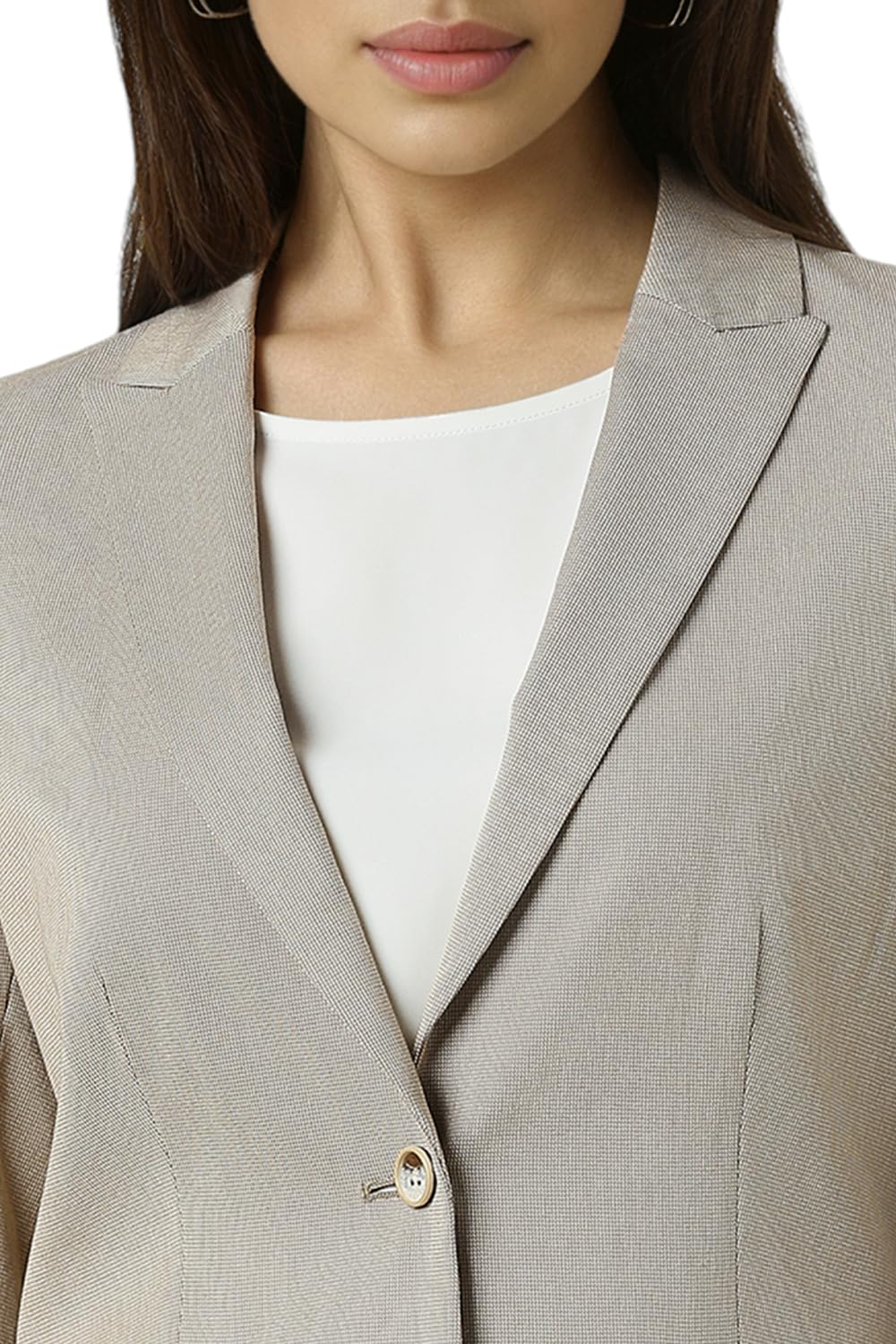 Van Heusen Women's Blazer (VWBZFRGFC91850_Grey