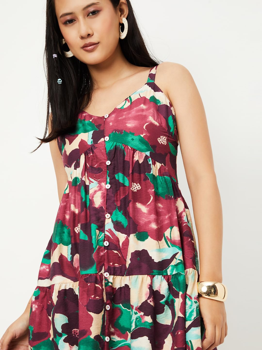 Max Women's Cotton A-Line Below The Knee Dress