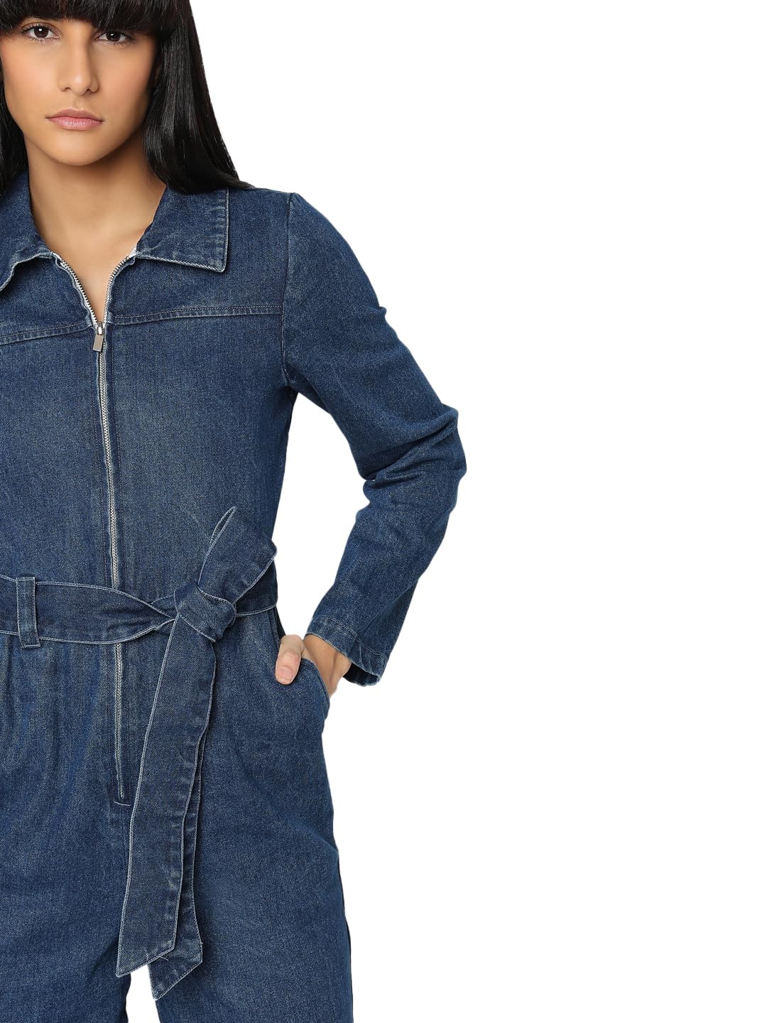 VERO MODA Women Regular Fit Blue Jumpsuit