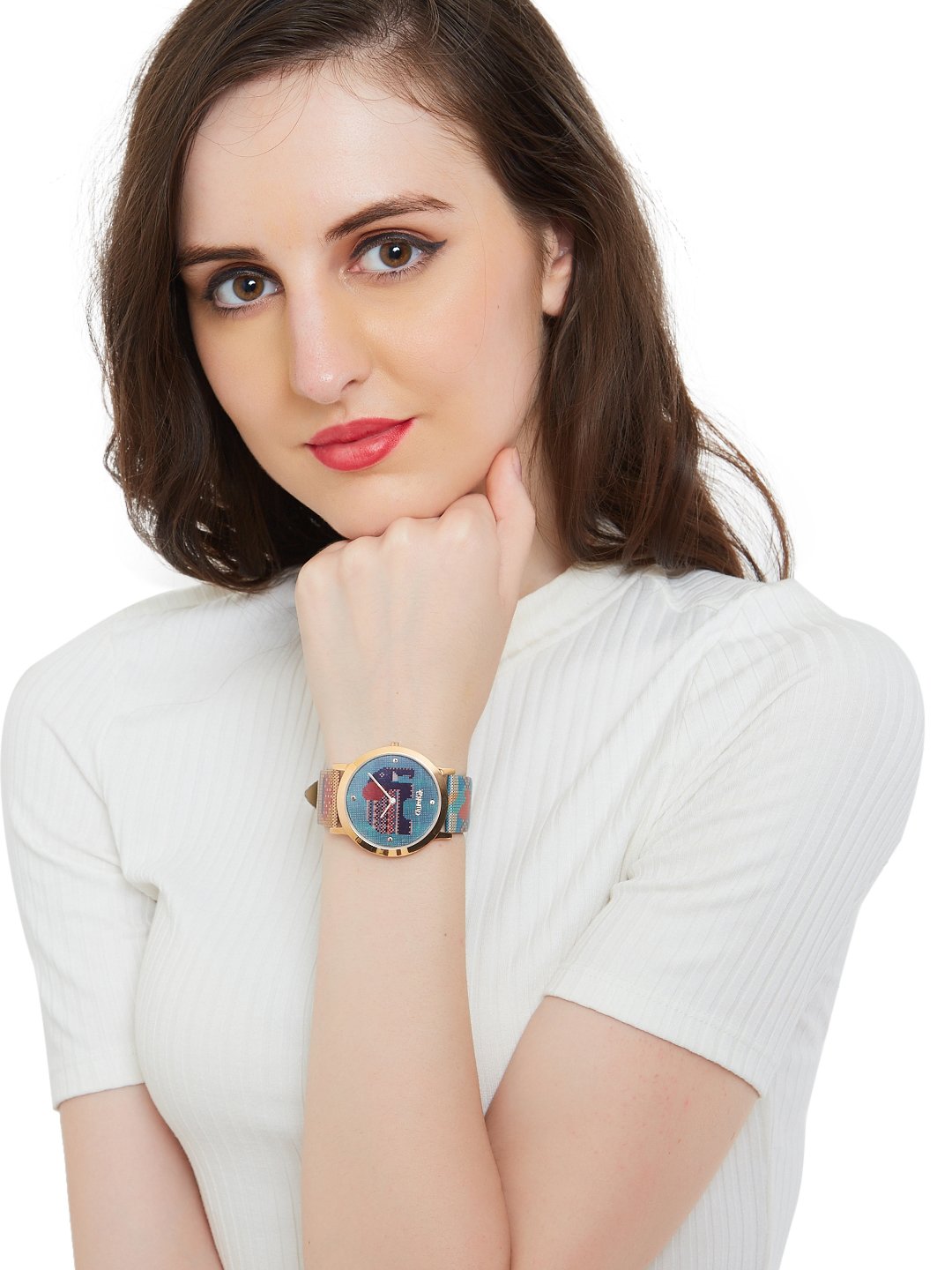 TEAL BY CHUMBAK Round Dial Analog Hand Watch for Women, Gifts for Women/Girls/Ladies, Stylish Fashion Watch for Casual/Work