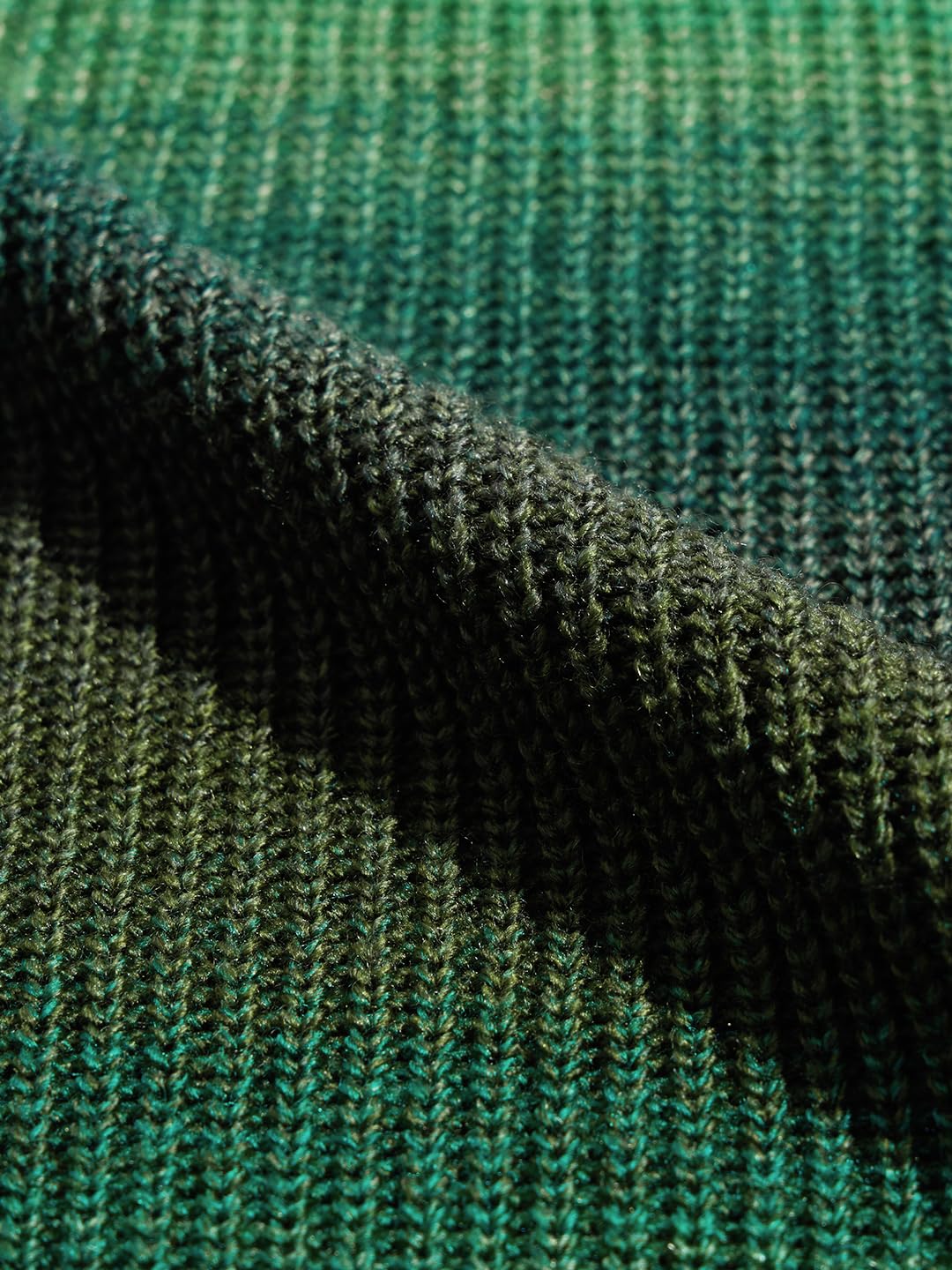 The Souled Store Knitted Ombre Sweater : Fern Cable Knit Women Oversized Sweater