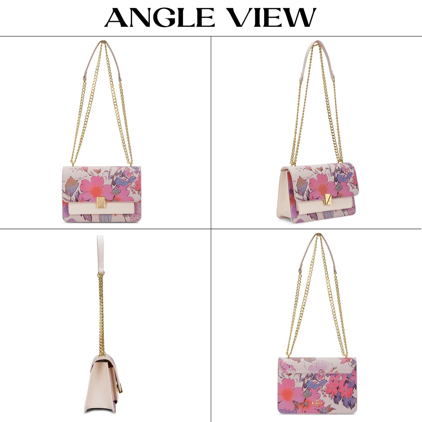 LAVIE PARIS Women's Fluer Medium Flap Crossbody Sling Bag | Ladies Purse Handbag | Gift for Women
