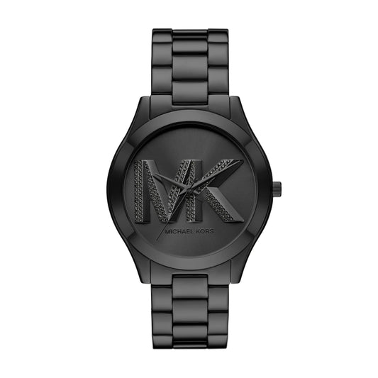 Michael Kors Stainless Steel Analog Black Dial Women Watch-Mk4734, Black Band