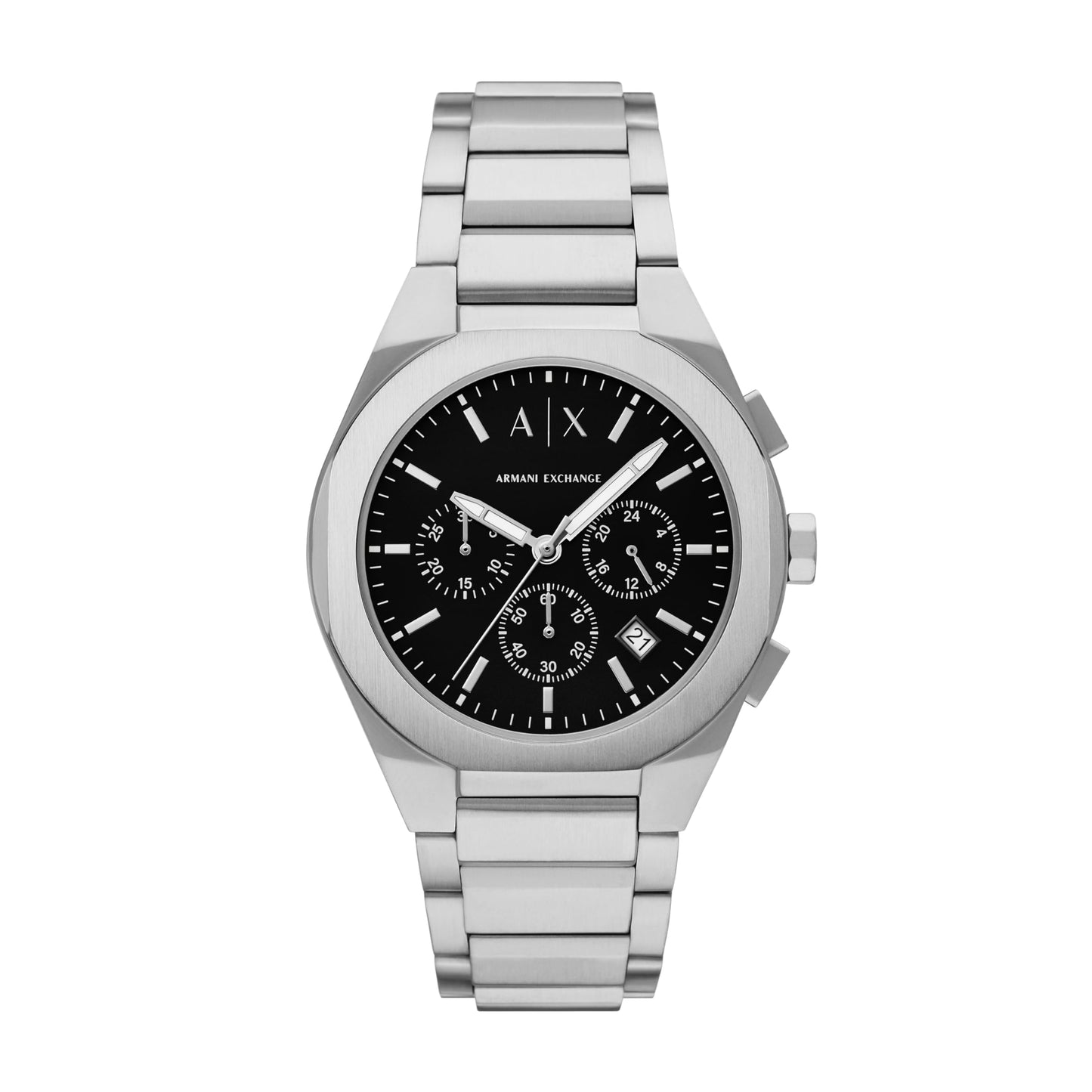 Armani Exchange Silver Quartz Stainless Steel Watch AX4186