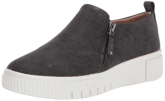 Naturalizer Women's Turner Platform Slip on Fashion Sneaker, Black, 8.5