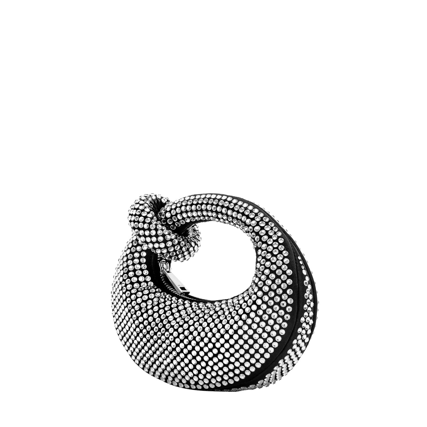 JW PEI Women's Abacus Bag, Artificial Crystal - Black, mini top-handle bag