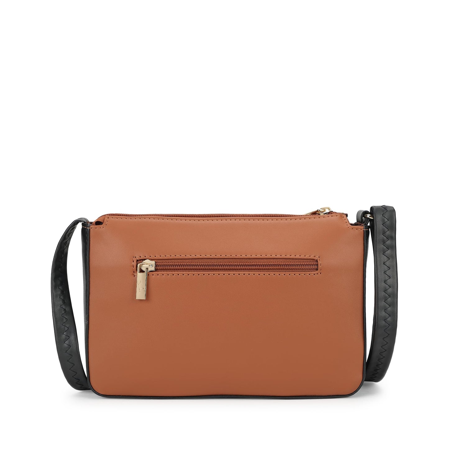 Fastrack Sling Bag For Women | Faux Leather Sling With Zip Closure | Adjustable Strap and Multiple Pockets For Easy Storage| Trendy Handbags For Women