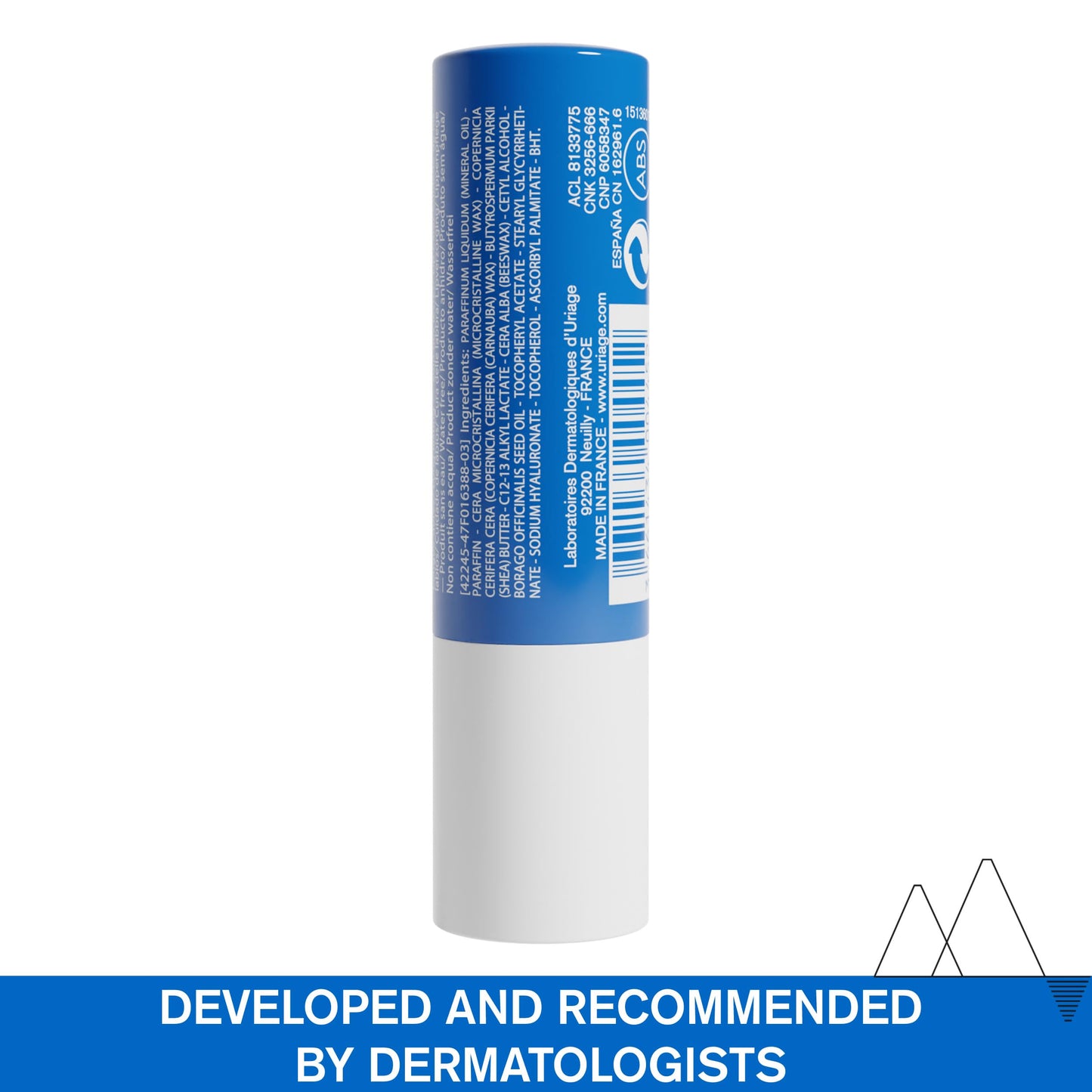 Uriage Xemose Moisturising Lipstick, 4g| For Hydrated & Moisturised Lips|Enriched With Shea Butter, Vitamin C & E and Hyaluronic Acid| Fragrance-free & Scent-free