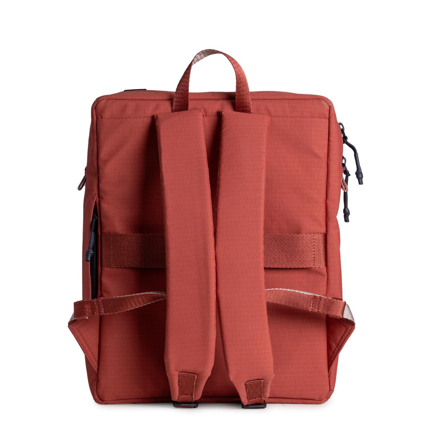 DailyObjects Pivot Daypack Bag for Men and Women|Fits 13/14 inch Laptop/Macbook Pro/Air Ipad|Lightweight|Stylish Backpack|Office/Daily Use/Travel|School Kids|Multi Compartments|Water Resistant (Red)