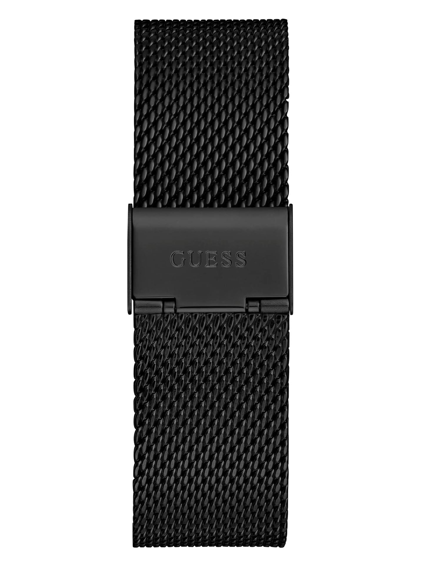 GUESS Men Black Round Brass Dial Analog Watch-U1352G2M