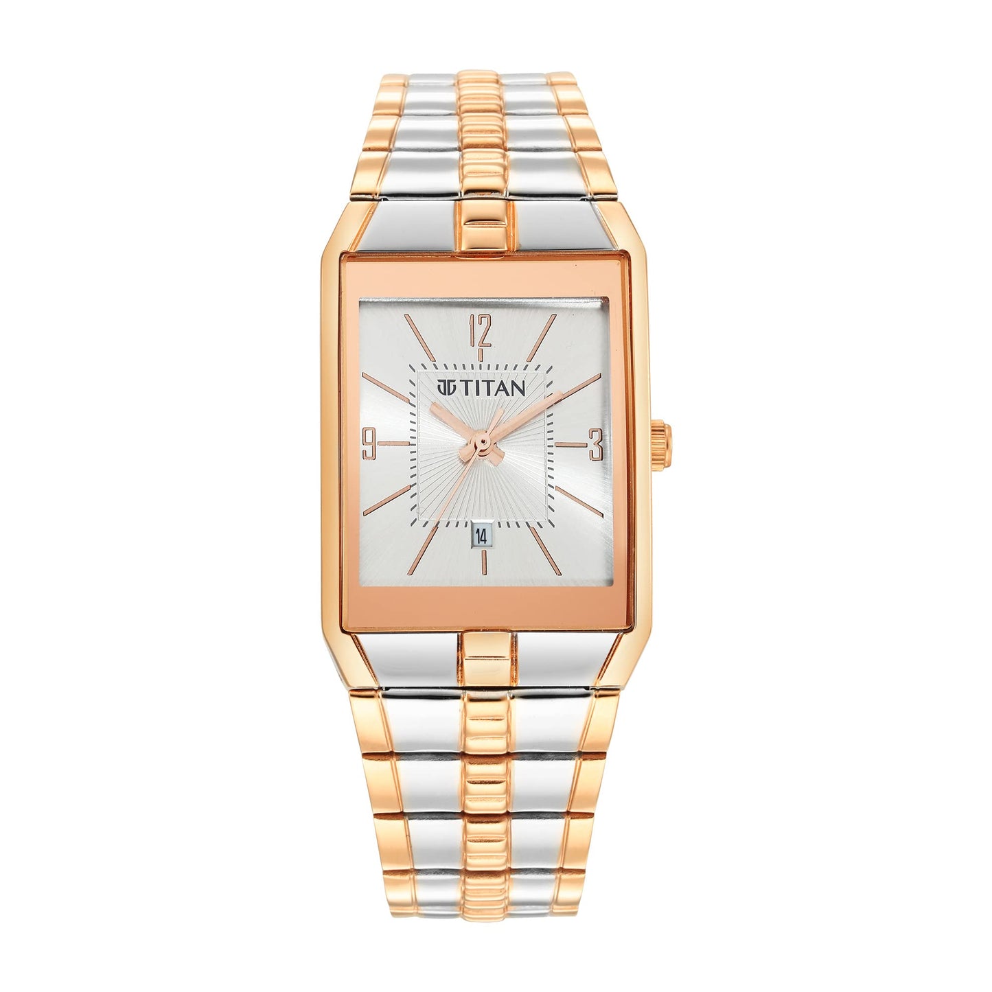 Titan Silver White Dial Analog Watch for Men-NR9151KM01