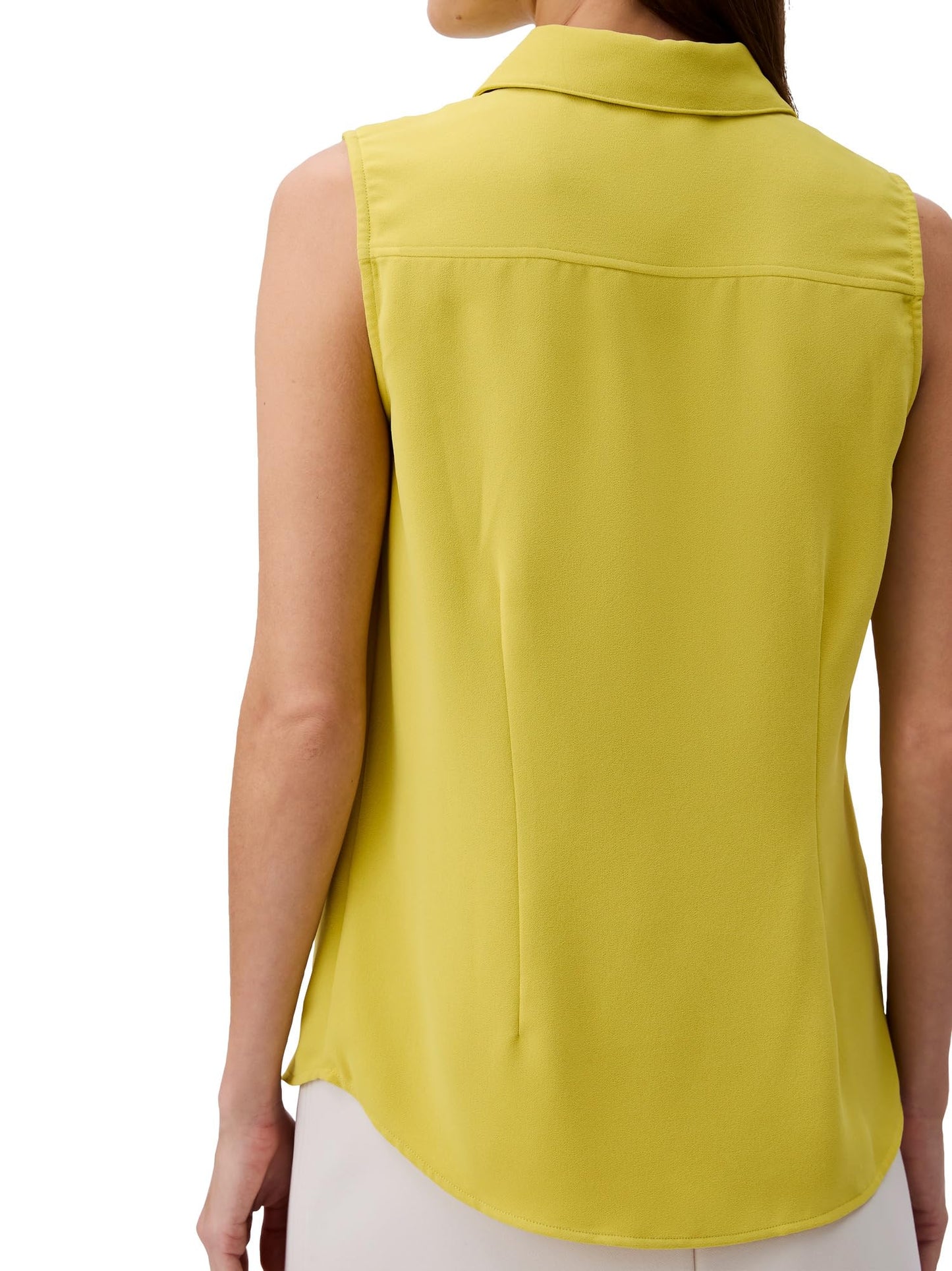 Calvin Klein Jeans Women's Solid Regular Fit T-Shirt (44B974G280_Yellow