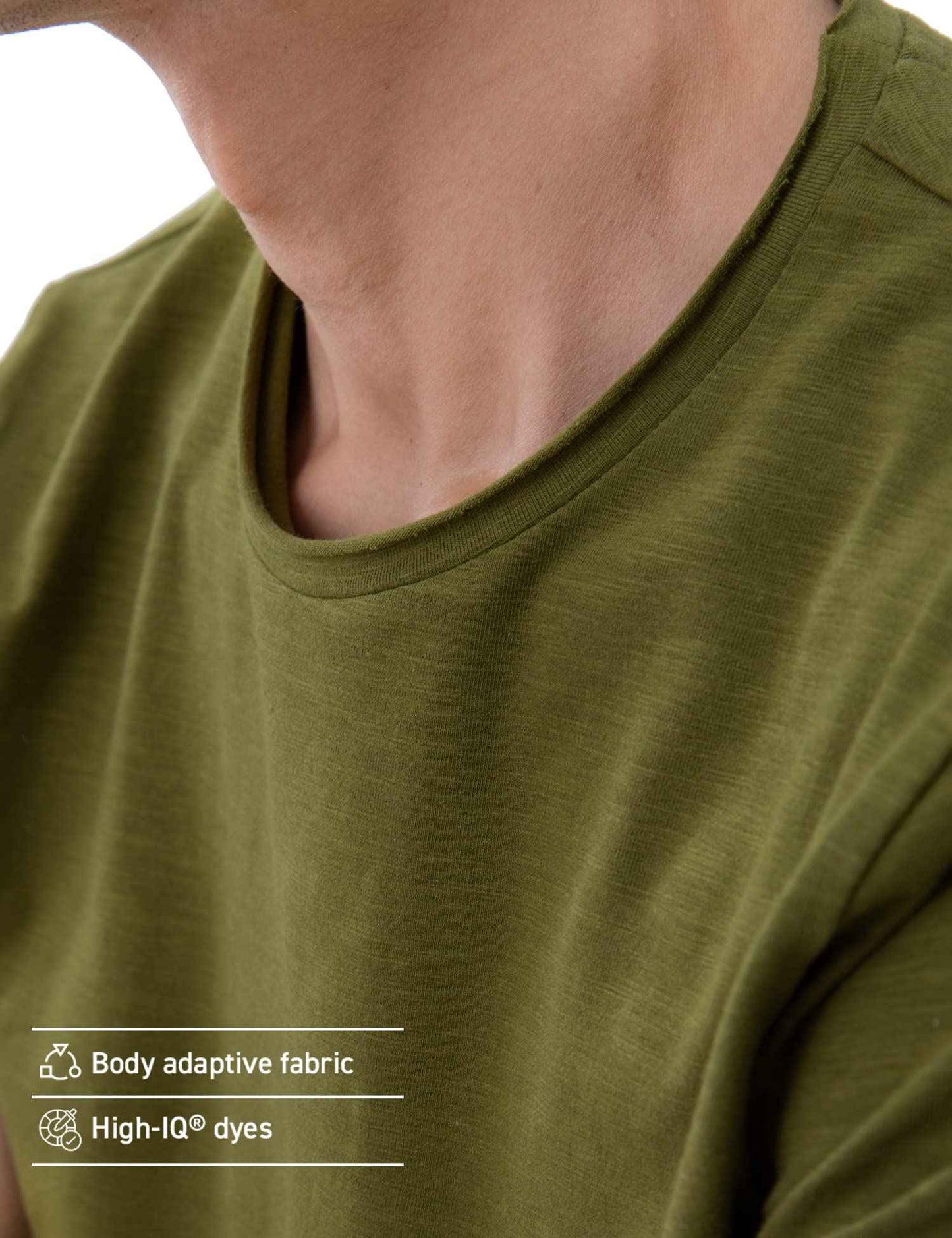 DAMENSCH Men’s Slim Fit Cotton-Elastane Blend Half Sleeve Casual T-Shirt | Round Neck T-Shirt Olive Green