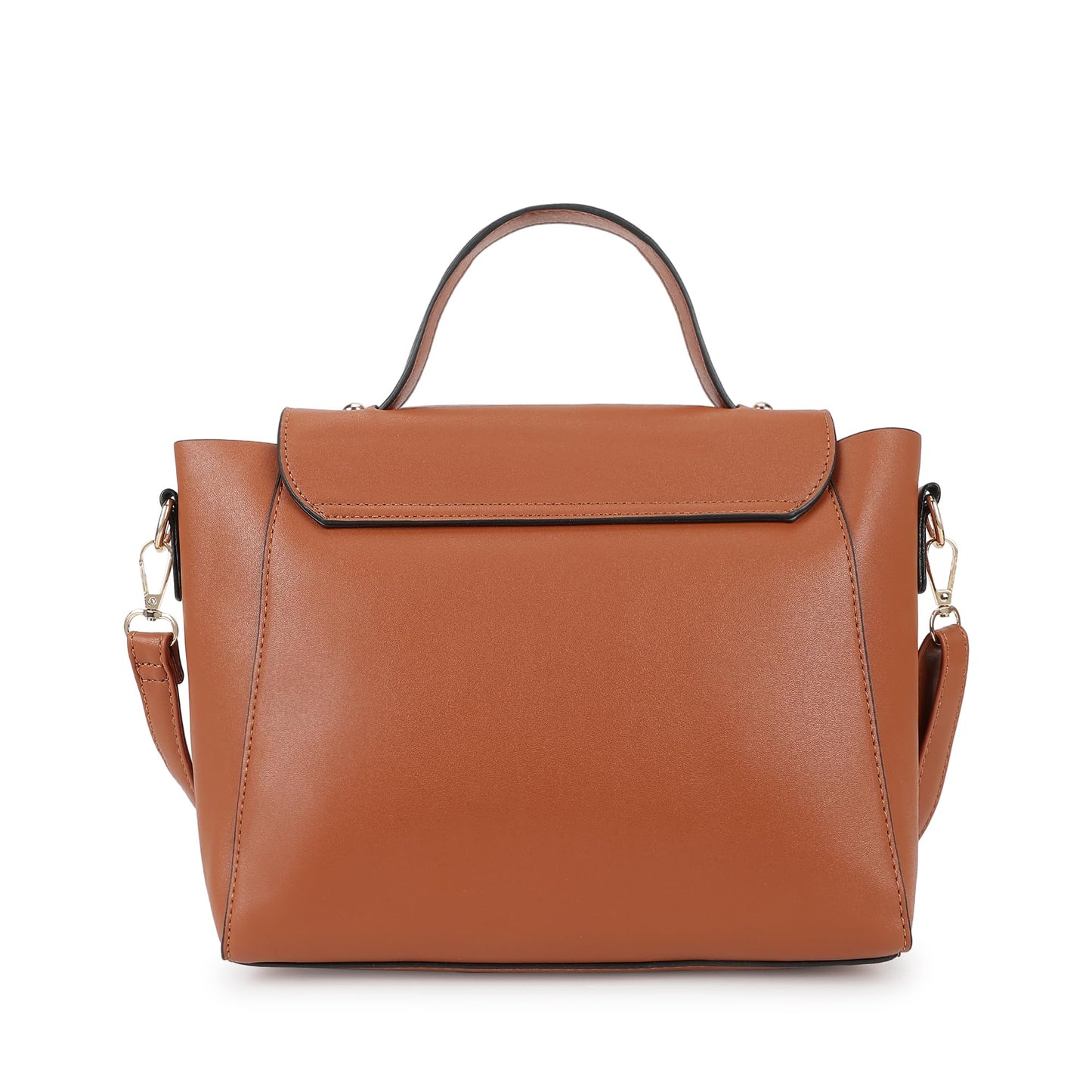 Fastrack Structured Sling Bag For Women | Faux Leather Sling With Detachable and Adjustable Belt | Flap Closure With Magnetic Lock and Handheld Option | Trendy Women Handbags