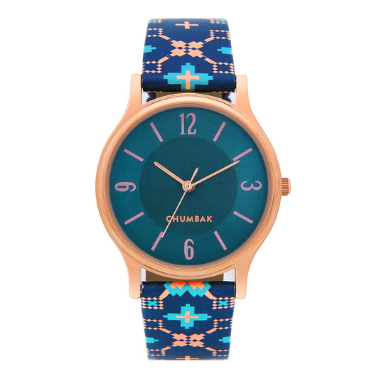 TEAL BY CHUMBAK Round Dial Analog Hand Watch for Women, Gifts for Women/Girls/Ladies, Stylish Fashion Watch for Casual/Work