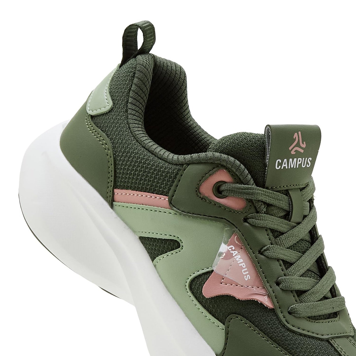 Campus Women's FILT Olive/Pista GRN Sneakers - 5UK/India 1 Pair