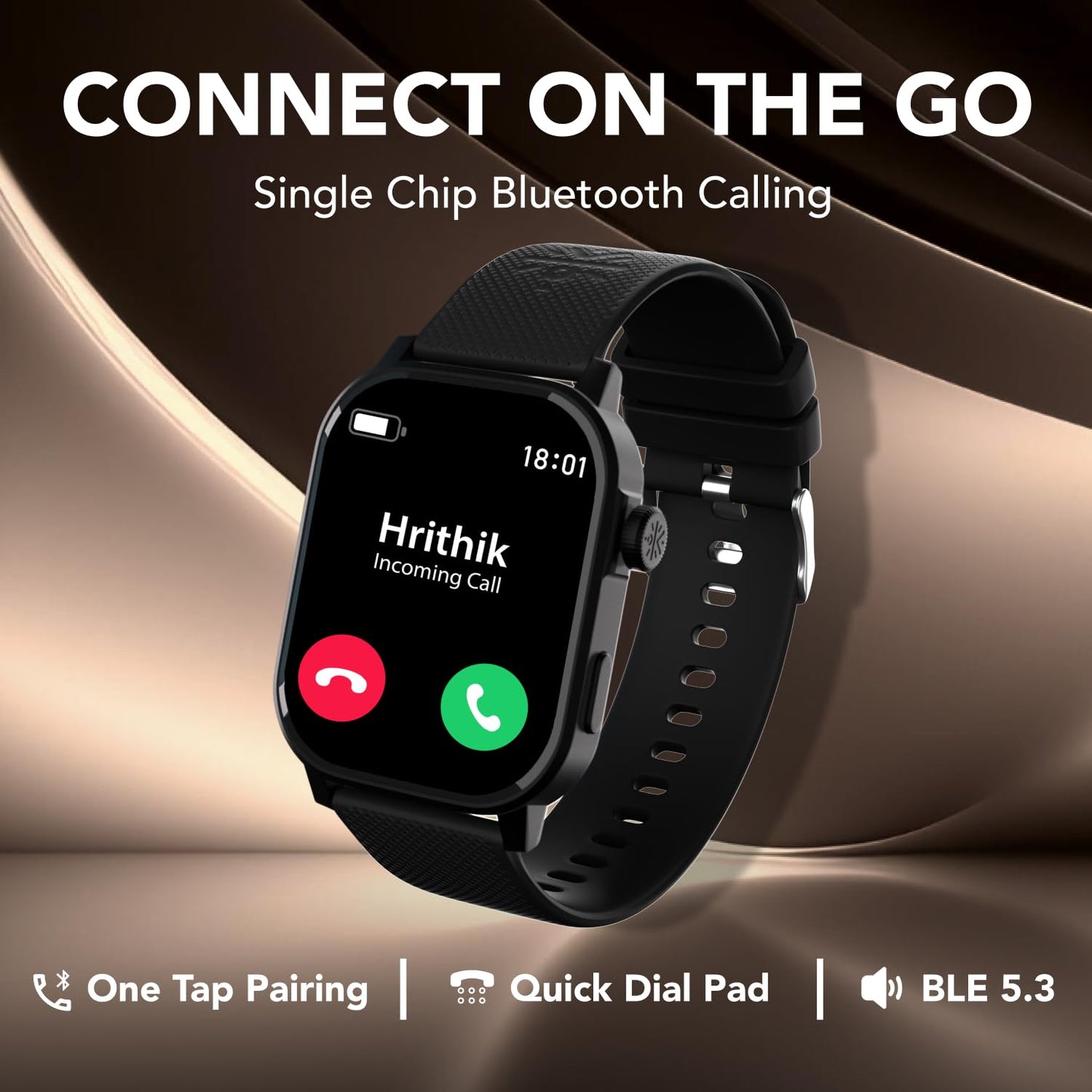 (Refurbished) Cultsport Newly Launched Ace X 1.96" AMOLED Smartwatch, Premium Metallic Build Smartwatch, Always On Display, Bluetooth Calling, Live Cricket Score, Health Tracking, Functional Crown