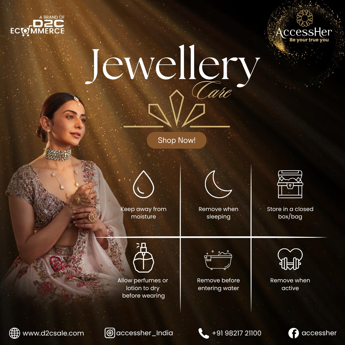 ACCESSHER Traditional Gold Plated Long Necklace Set with Earrings | Pearl Beaded Ethnic Jewellery Set for Wedding For Women & Girls