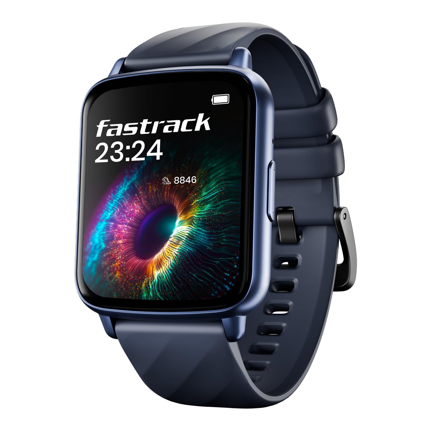 Fastrack Jupiter S1 Smart Watch, 1.83” TFT Display, 240 * 284 Pixel Resolution, SingleSync BT Calling, AI Voice Assistant, 100+ Sports Modes & Smartwatch Faces, Upto 5 Day Battery, IP68 (Blue)