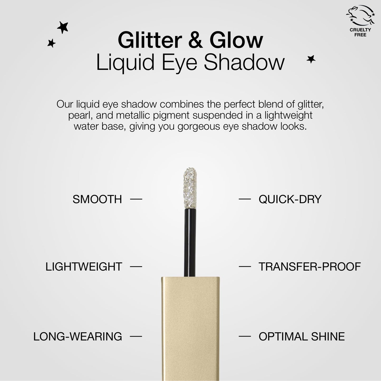 Stila Cosmetics Glitter & Glow Eye Shadow – Diamond Dust | Lightweight, Water-Infused Formula with Pearl & Glitter for Maximum Sparkle, Smooth Application & Minimal Fallout