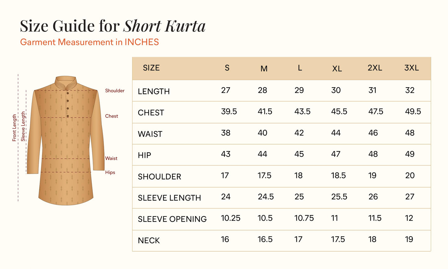 Manyavar Men's Cotton Digital Print Short Kurta (Wine,L)