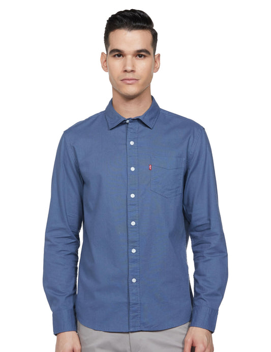 Levi's Men's Slim Fit Shirt (32907-0518_Navy