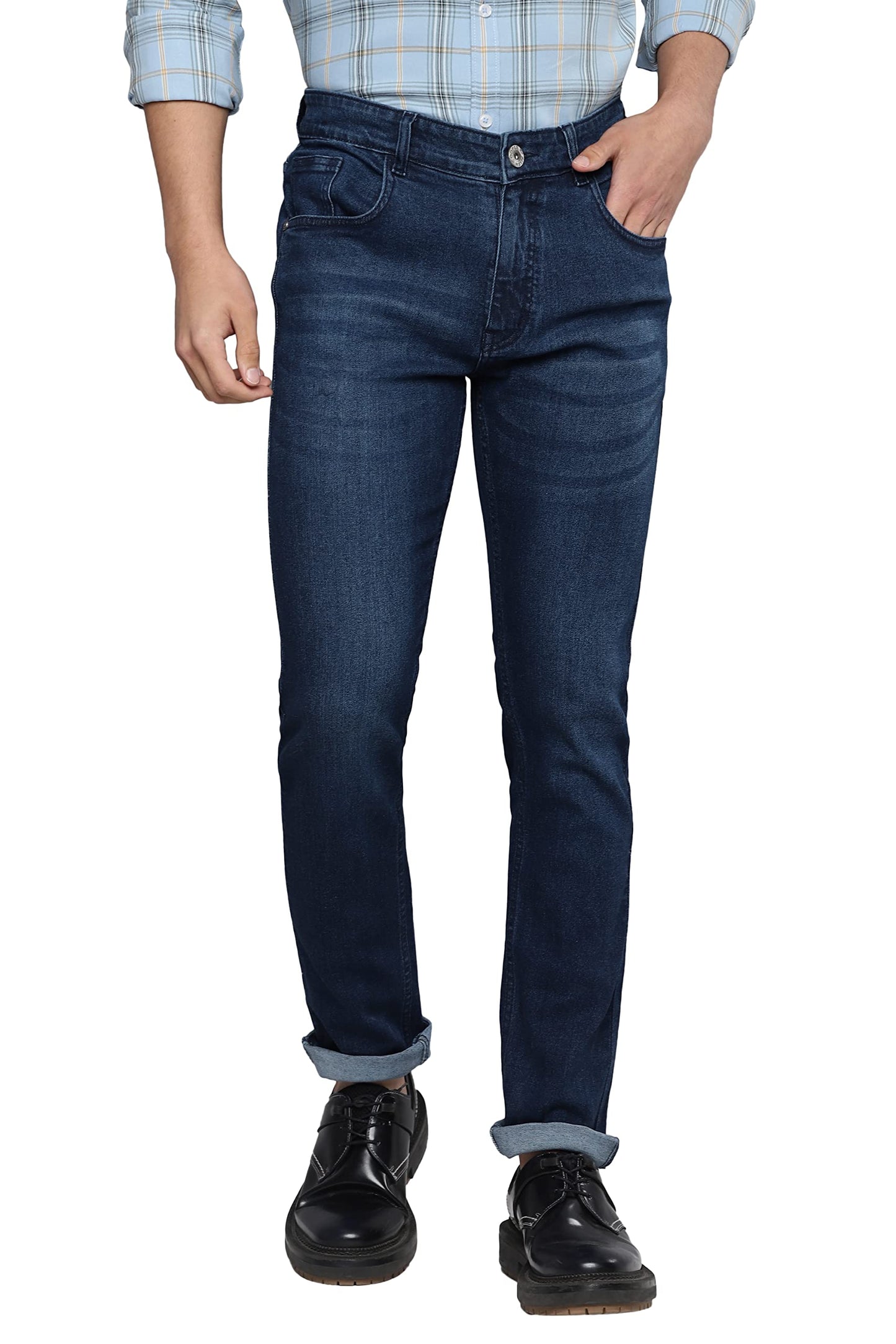 Allen Cooper Denim Jeans for Men(92-32) Dark Blue