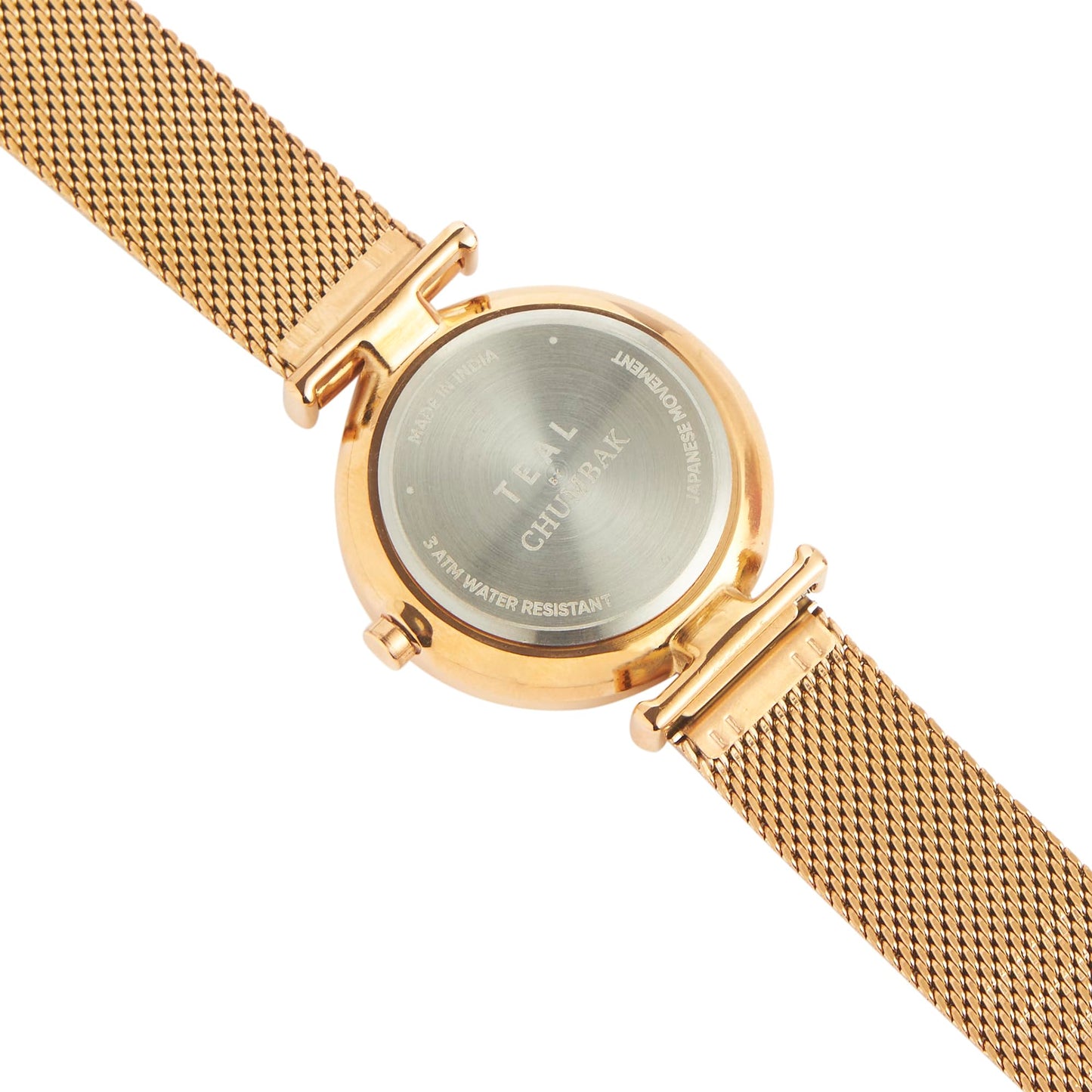 TEAL BY CHUMBAK Round Dial Analog Watch for Women|Jungle Jumble Collection| Stainless Steel Strap|Gifts for Women/Girls/Ladies |Stylish Fashion Watch for Casual/Work - Black