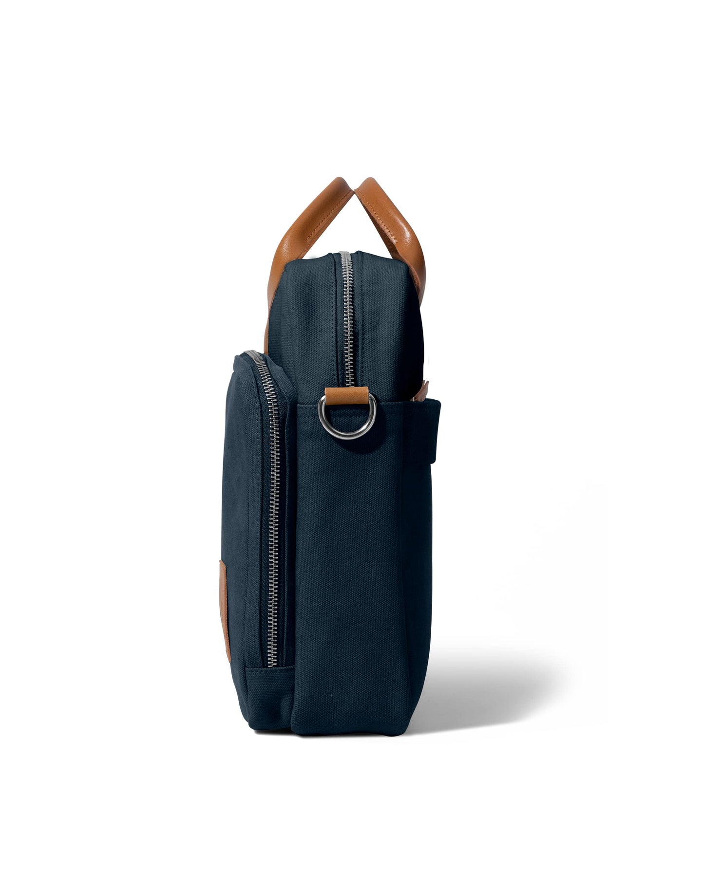 DailyObjects 100% Cotton Canvas Commute Laptop Messenger Bag for Men & Women | Travel Shoulder Handbag With Trolley Sleeve | Metal Zip Closure | Leather Handles | Padded Laptop Compartment For 16"