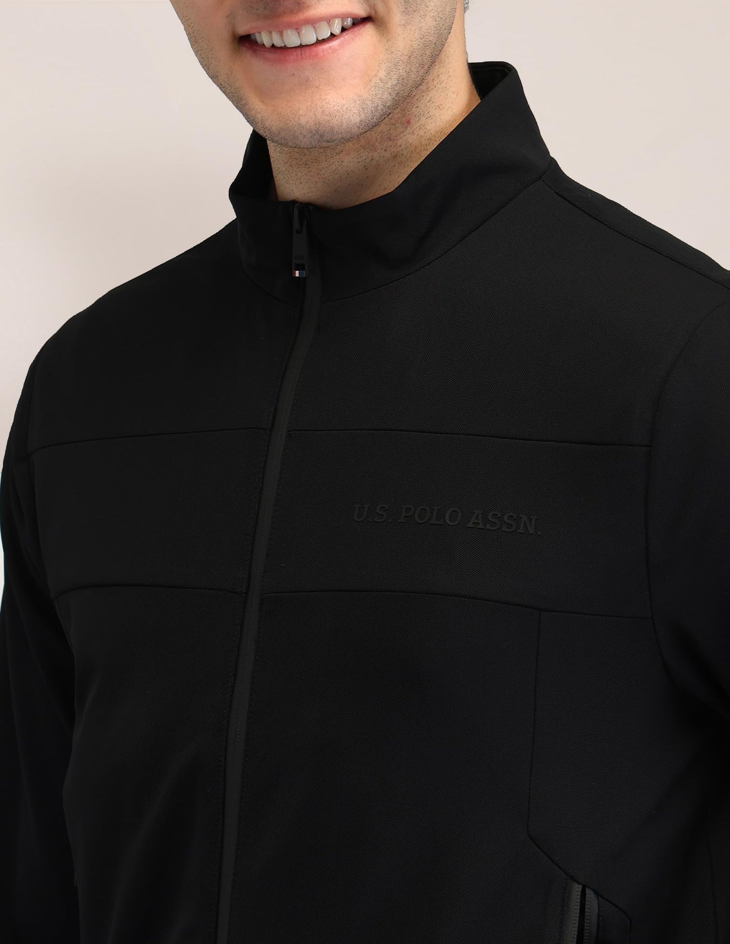 U.S. Polo Assn. Men's A-Line Coat (USJCK603_Black