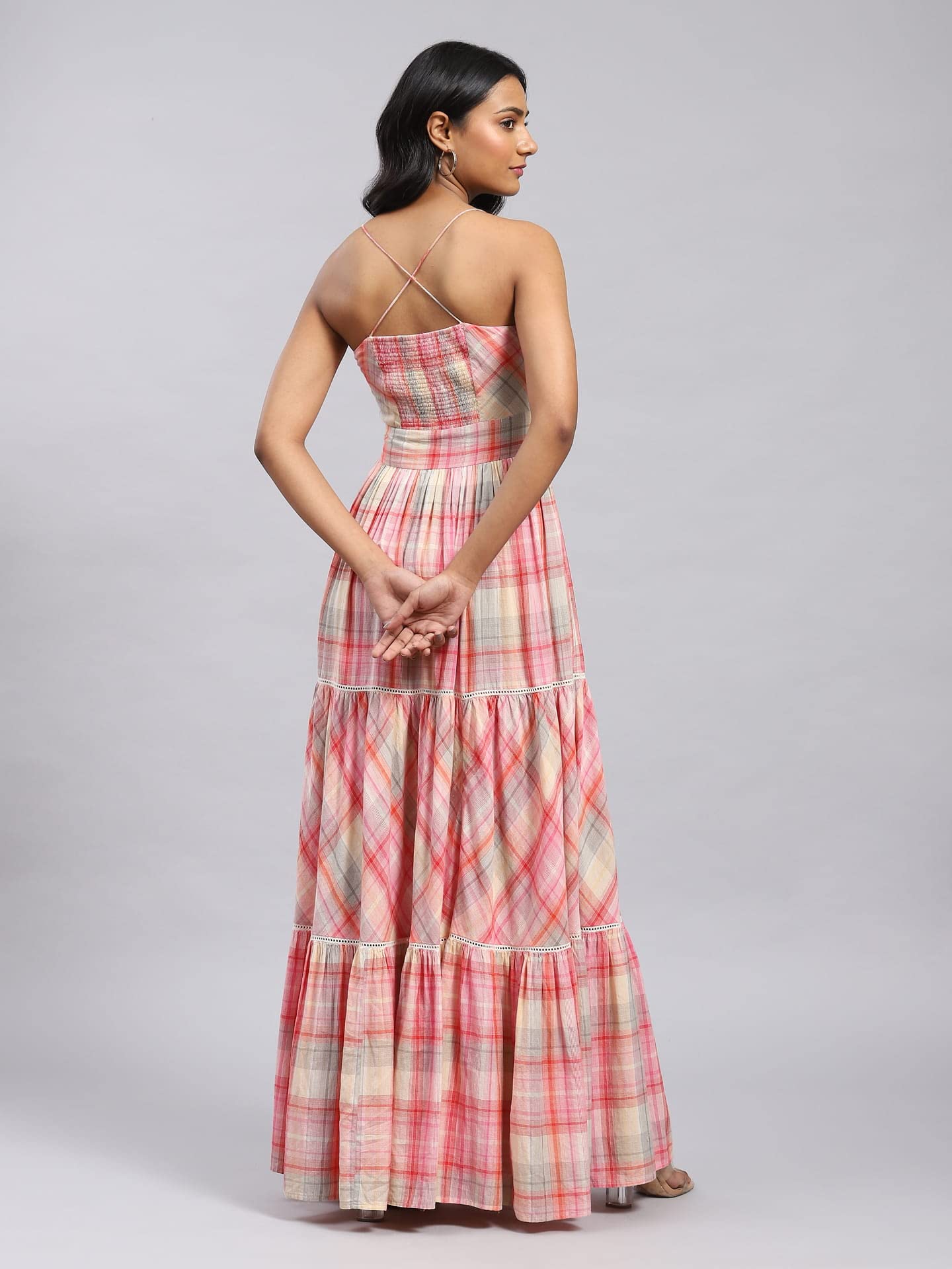 Label RITU KUMAR Thea Maxi Dress Pink