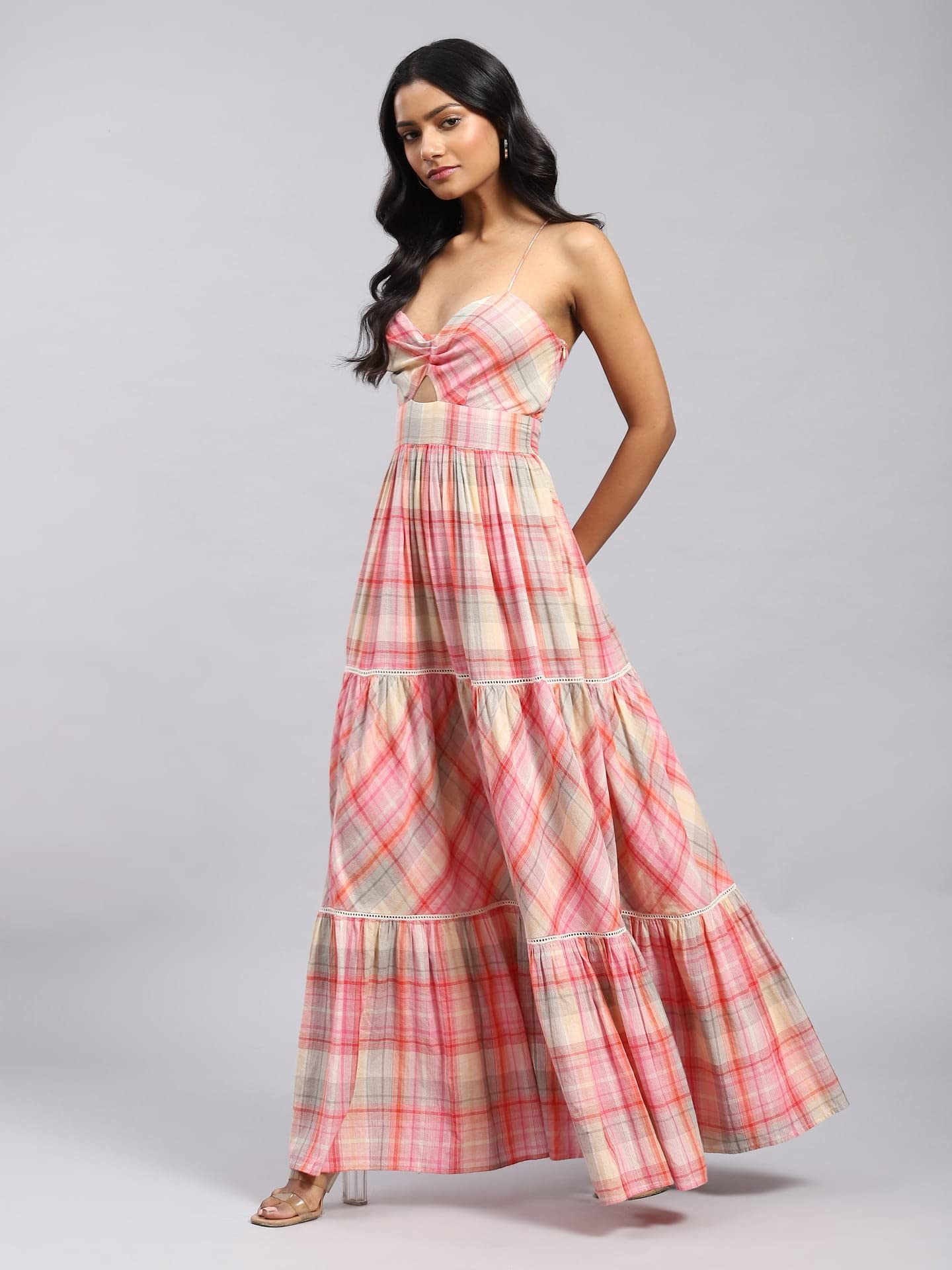 Label RITU KUMAR Thea Maxi Dress Pink