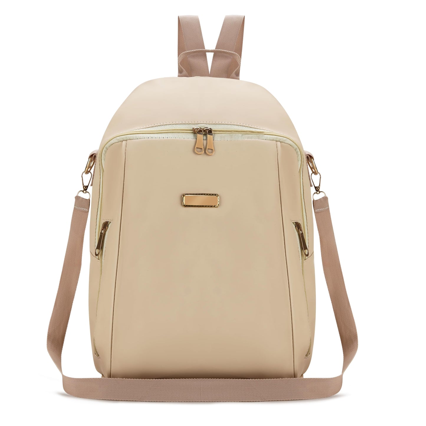 SKUGG Women's Backpack Purse – Stylish PU Leather Backpack for Women, Fashion Travel Daypack with Anti-Theft Pocket, Lightweight & Durable (Cream)
