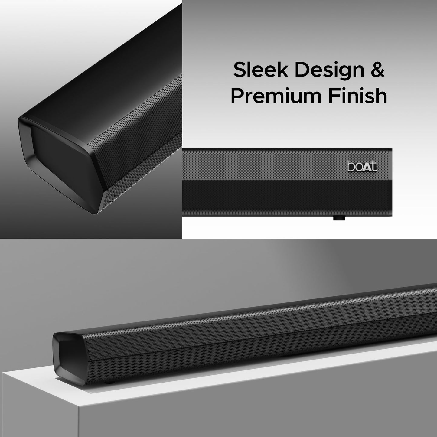 boAt Aavante Bar 3600, 500W Signature Sound,5.1CH Surround Sound, Wall Mountable Design, Bass & Treble with Master Remote Control, Bluetooth Sound Bar, Home Theatre Soundbar Speaker (Premium Black)