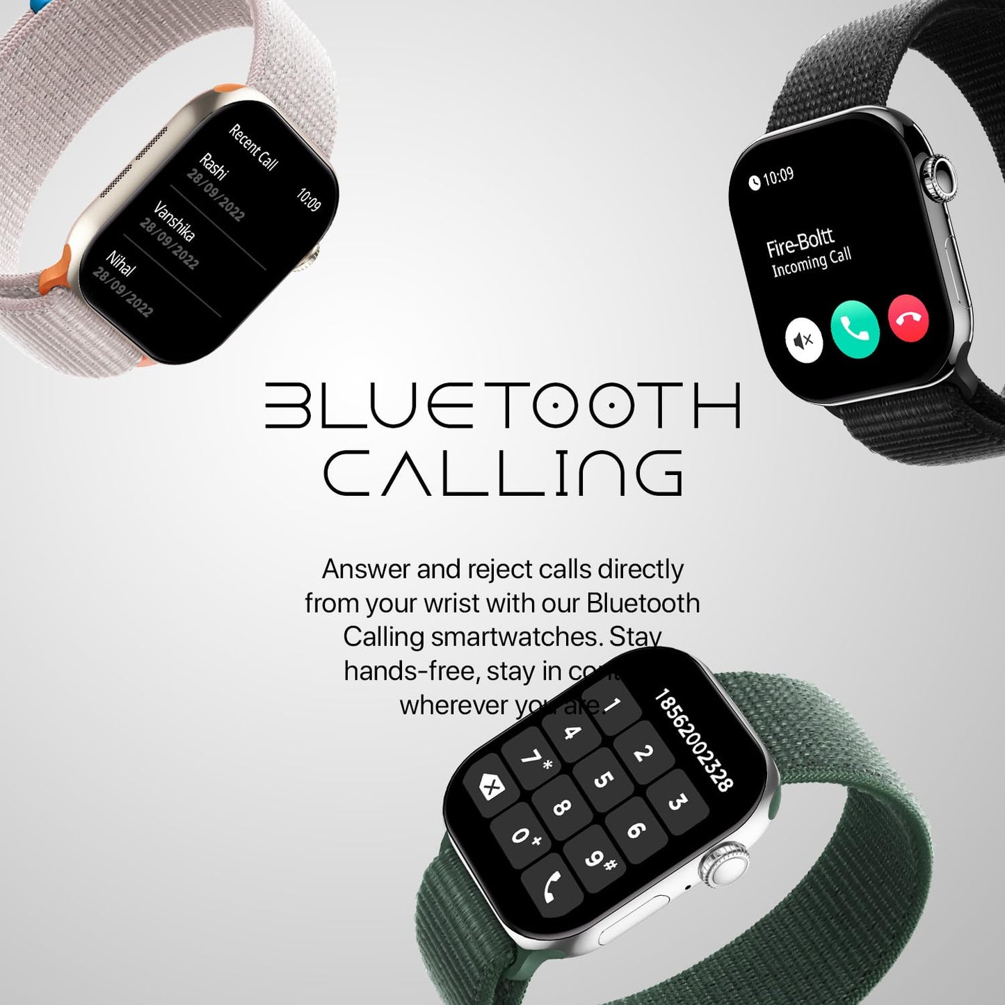 Fire-Boltt Ring X Smartwatch 2.01” Display with Always On Display, Bluetooth Calling, Wireless Charging, AI Voice Assistant, 100+ Sports Modes, Health Suite, 500+ Watchfaces (Black)