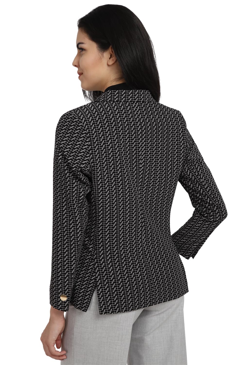 Allen Solly Women's Blazer (AHBZWRGFP21131_Grey