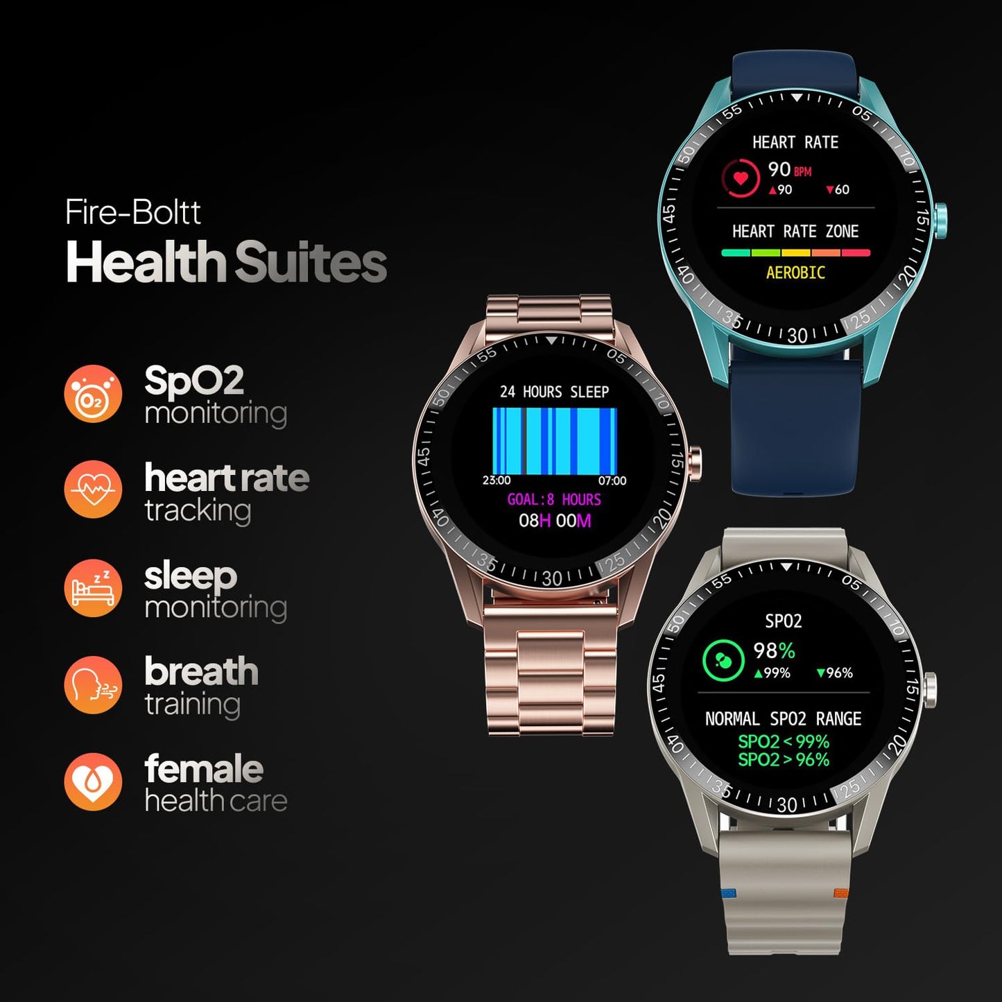 Fire-Boltt Talk Bluetooth Calling Smartwatch, 1.39" TFT Display with Dual Button, Hands On Voice Assistance, 120 Sports Modes, in Built Mic & Speaker (Talk, Beige)