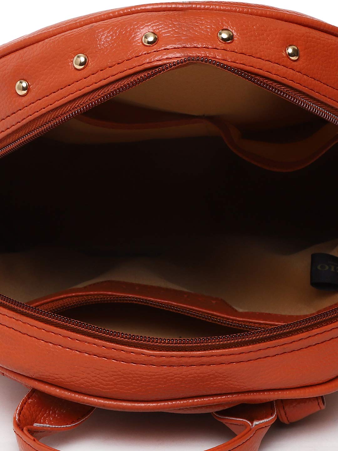 KLEIO Classic PU Leather Backpack for Women (Tan) with Adjustable Strap | Multi-Purpose Versatile Bag for Girls | Suitable for Travel, Weekend Trip & Shopping