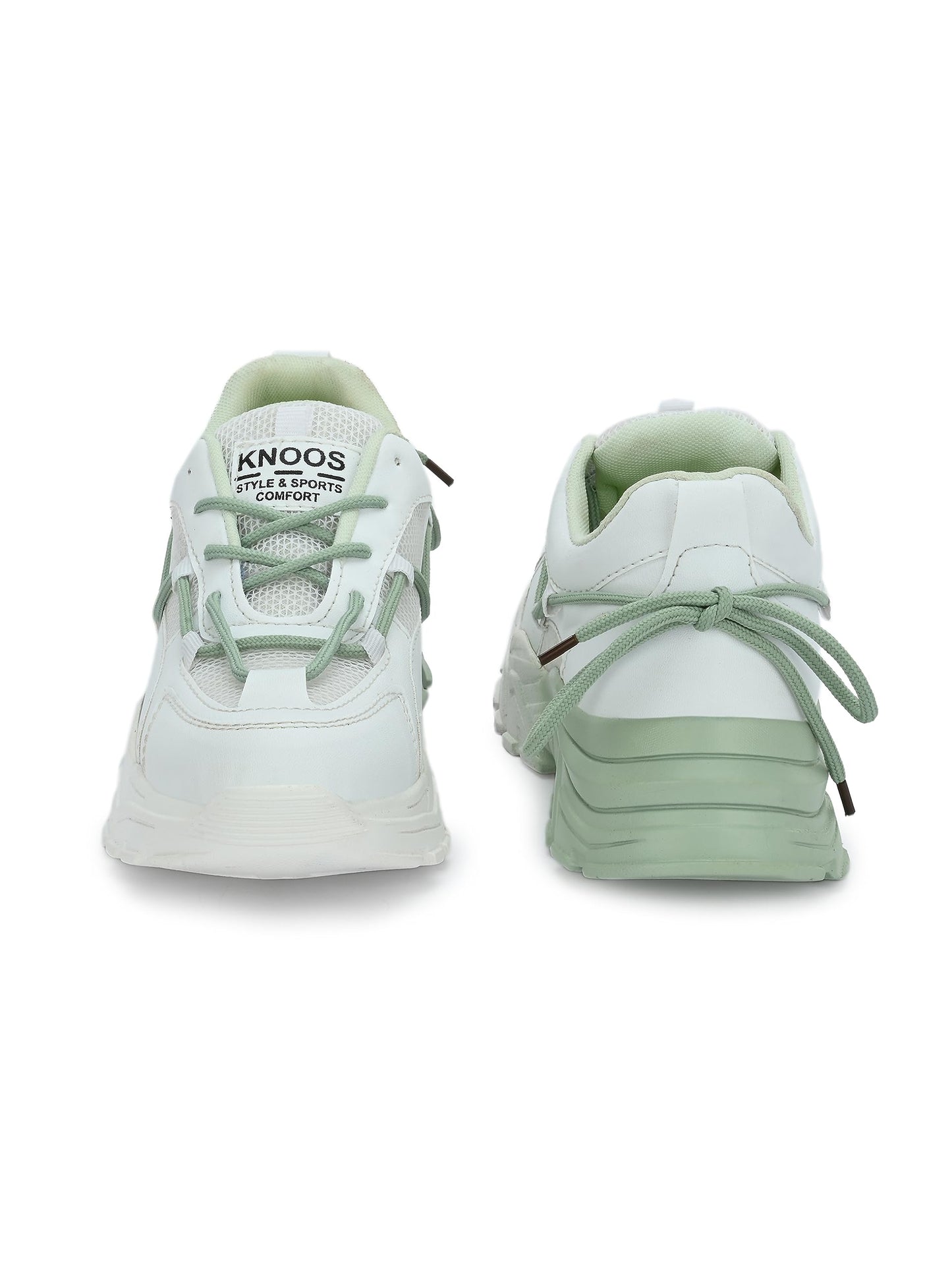 KNOOS Stylish Trendy Lightweight Canvas Casual High Top Sneaker Shoes For Women's & Girls| Sneakers| White Shoes, 5 UK