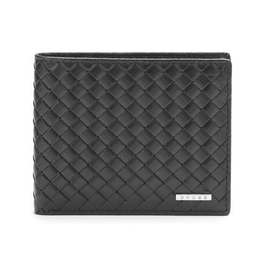 Cross Edgy Slim Leather Wallet for Men Latest Gents Purse with Card Holder Compartment | Regular Size Bi-Fold Wallet for Men | Ideal Gift Option - Black