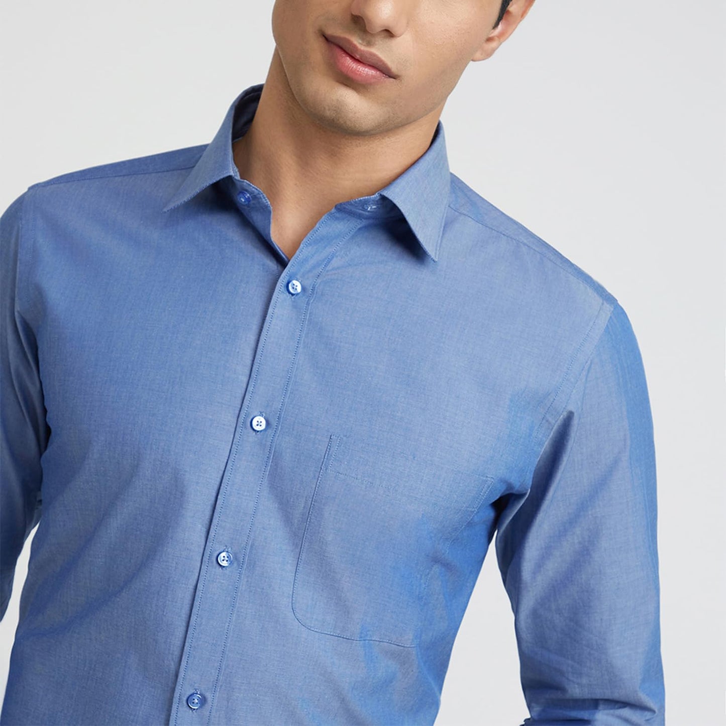 Raymond Medium Blue Shirt (Size: 40)-RMSZ11701-B5