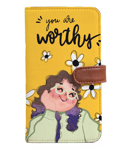 Kalankit Passport Wallet for Women | Vegan Leather Bi-Fold Long Wallet & Travel Purse | Valentine Gift for Her, Valentine Gifts for Women | Worthy