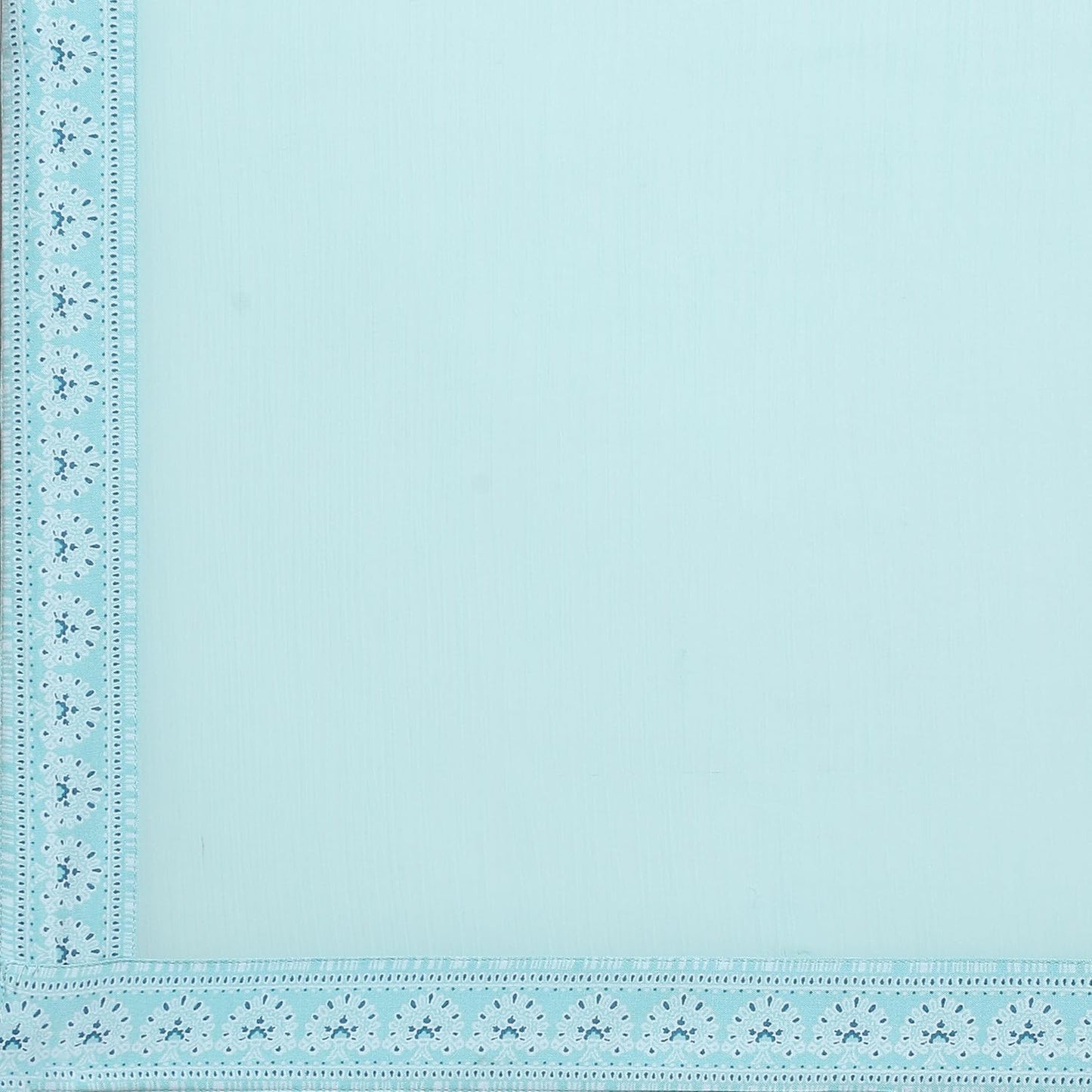 Biba WOMEN PRINTED STRAIGHT SALWAR KURTA DUPATTA(SKDASSORTED7518_TURQUOISE_38)