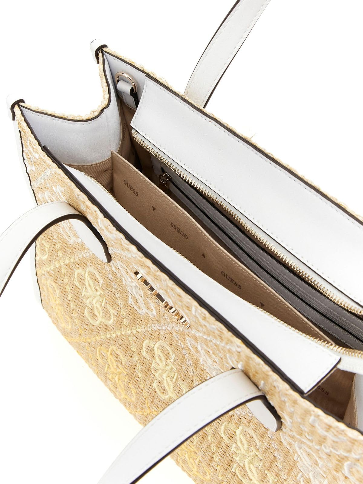 GUESS Cornsilk Logo Self-Design Silvana Tote Bag