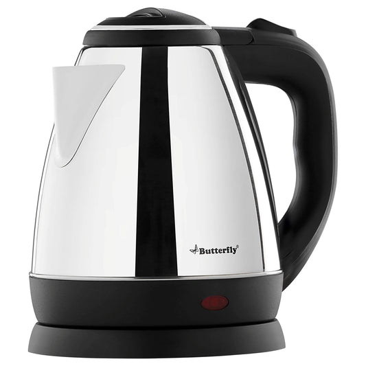 Butterfly EKN 1.5 Litre Stainless Steel Electric Kettle | 1500 W | 360 Swivel Power Base | Auto Shut Off | For Hot Water, Tea, Coffee, Noodles | Dry Boil Protection |