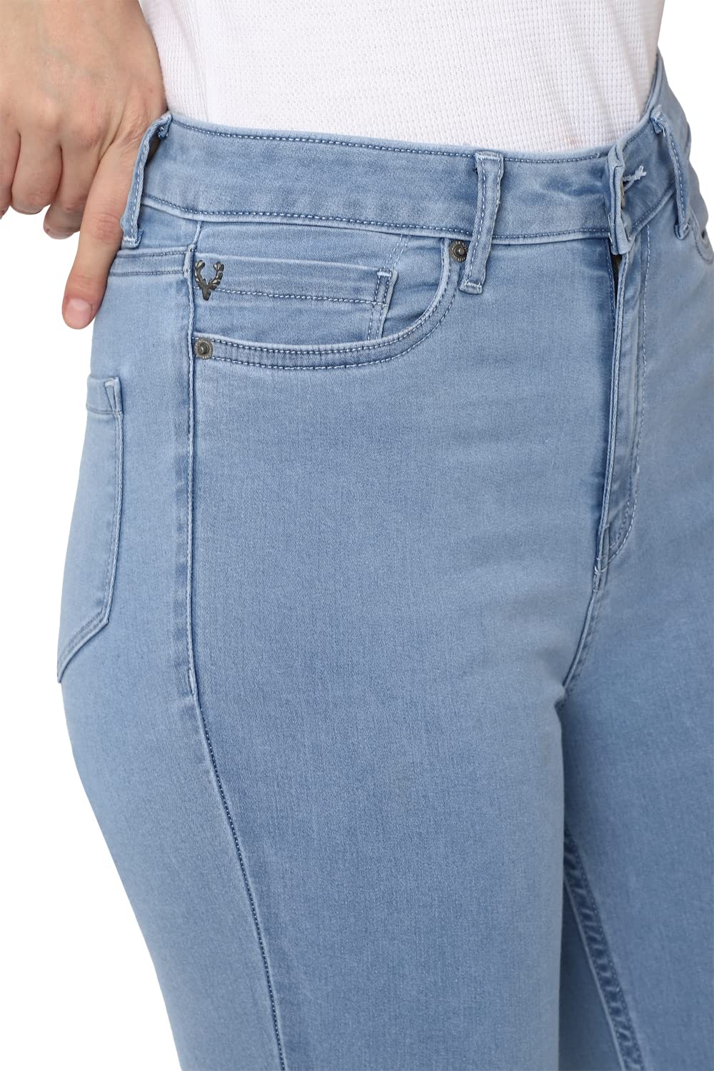 Allen Solly Women's Skinny Jeans (AHDNCSSFD97197_Blue_30)