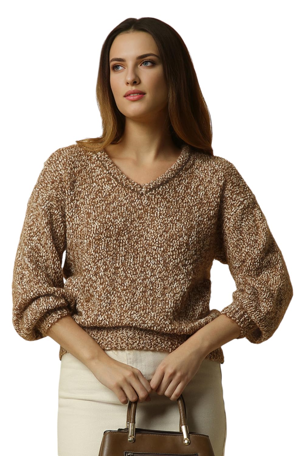 Allen Solly Women's Polyester Blend Casual Sweater