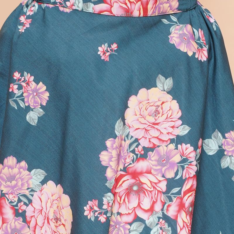 Ahalyaa Girl's Polyester Kids Lehenga Choli (87K-753COM-KDBLSKDU-5-6Y5-6Y)