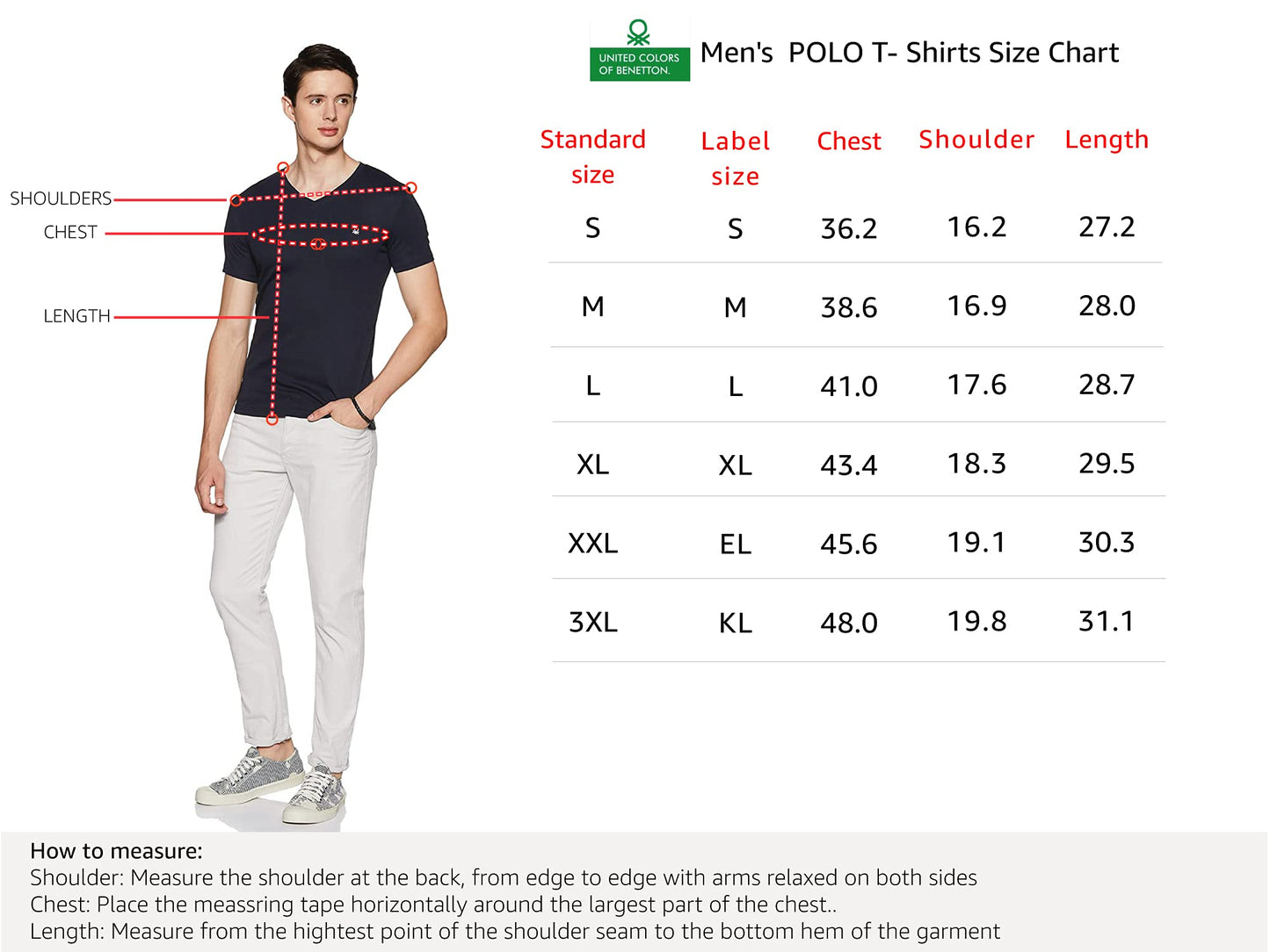 United Colors of Benetton Men's Slim T-Shirt (3099J7105I913_Pink L)