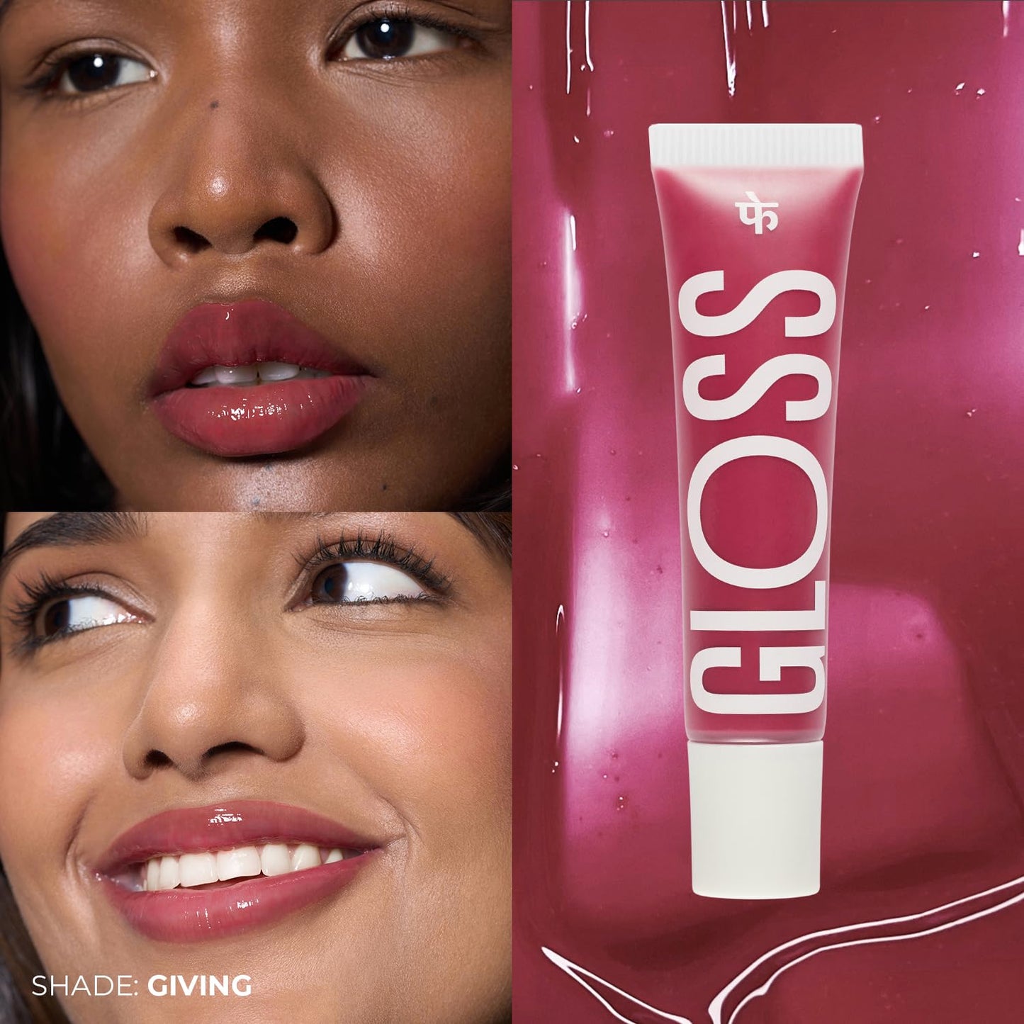 FAE Beauty Mini Peptide Lip Gloss Trio | With Passionfruit Oil & Argireline to Smoothen, Even, and Soften Lips | Non Sticky | Hydrating | Vegan | Shades - Emerging | Living | Giving